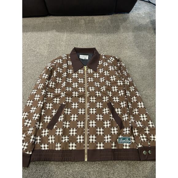 Bogey Boys Other - Bogey Boys Big Check Jacket Men’s Brown Size Large